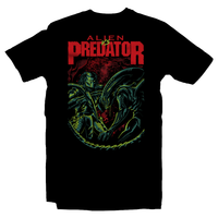 Heavy Metal Tees by Draculabyte l Made from 100% cotton, this unisex t-shirt rocks. Black T-shirt in sizes from small to 6X. Horror, Movie, Film, Scary, Halloween, Evil, Bloody, Killer, Murder, Terror, Alien, Ellen Ripley, Sci-Fi, 1979, Predator, AVP, Nostromo, Acheron, LV-426, Dwayne Hicks, Xenomorph, Facehugger, Shirt, Clothes