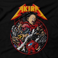 Heavy Metal Tees by Draculabyte l Made from 100% cotton, this unisex t-shirt rocks. Black T-shirt in sizes from small to 6X. Anime, Film, Animation, Japan, Japanese, Cartoon, Akira, Tetsuo Shima, Kei, Kaori Akira, Kiyoko Akira Biker Gang, Monster, Bike, Motorcycle, Art, Store, Clothes, Shop, Ghost in the Shell, 80s, 1980s