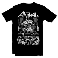 Heavy Metal Tees by Draculabyte l Made from 100% cotton, this unisex t-shirt rocks. Black T-shirt in sizes from small to 6X. Metalheads, , Dog, KK Slider, Slayer, Smash Bros, Graphic Art, Game Boy, 3DS, Animal Forest, New Horizons, Isabelle, Tom Nook, Animals, Gulliver, Dodo Airlines, Animal Crossing, Nintendo Switch, Daisy Mae