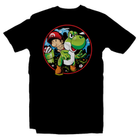Heavy Metal Tees by Draculabyte l Made from 100% cotton, this unisex t-shirt rocks. Black T-shirt in sizes from small to 6X. Super Mario Bros, Mario, Super Mario, Smash Bros, NES, SNES, N64, Rock, Retro Gamer, Graphic Art, Shirt, Clothing, Super Mario 64, Nintendo 64, 90s, Bowser, Mario Kart, Yoshi's Island, Baby Mario, Yoshi, Cute, Nintendo, SMB, Baby Luigi