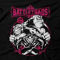 Heavy Metal Tees by Draculabyte l Made from 100% cotton, this unisex t-shirt rocks. Black T-shirt in sizes from small to 6X. Metalheads, Toads, Nes, Zit, Pimple, Rash, Battletoads, Double Dragon, SNES, Nintendo, Super Nintendo, Arcade, Rare, Rareware, Killer Instinct, KI, KI3, Gamer, TMNT, Art, Clothing, Video Game, Retro Gaming, Xbox One, Rare Replay