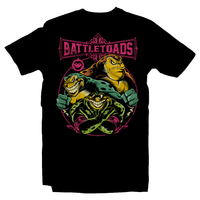 Heavy Metal Tees by Draculabyte l Made from 100% cotton, this unisex t-shirt rocks. Black T-shirt in sizes from small to 6X. Metalheads, Toads, Nes, Zit, Pimple, Rash, Battletoads, Double Dragon, SNES, Nintendo, Super Nintendo, Arcade, Rare, Rareware, Killer Instinct, KI, KI3, Gamer, TMNT, Art, Clothing, Video Game, Retro Gaming, Xbox One, Rare Replay