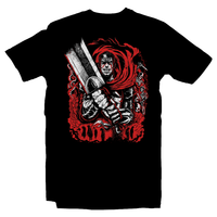 Heavy Metal Tees by Draculabyte l Made from 100% cotton, this unisex t-shirt rocks. Black T-shirt in sizes from small to 6X. Anime, Movie, Film, Animation, Japan, Japanese, Cartoon,  Berserk, Guts, medieval Europe, Falcon, Hawk, Schierke, Griffith, Band, Blood, The Dragon Slayer, Sword, Art, Tee, Store, Clothes, Shop, Akira