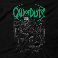 Heavy Metal Tees by Draculabyte l Made from 100% cotton, this unisex t-shirt rocks. Black T-shirt in sizes from small to 6X. Metal, War, Art, Clothes, Shirt, Doom Eternal, Nintendo 64, PS4, PS5, MW2, MW, Modern Warfare, Ghost, FPS, Online, Warzone, Clothes, Skull, Gun, Price, Xbox, Playstation, PC, Online, Soap, Black Ops, Streamer