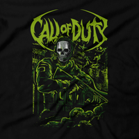 Heavy Metal Tees by Draculabyte l Made from 100% cotton, this unisex t-shirt rocks. Black T-shirt in sizes from small to 6X. Metal, War, Art, Clothes, Shirt, Doom Eternal, Nintendo 64, PS4, PS5, MW2, MW, Modern Warfare, Ghost, FPS, Online, Warzone, Clothes, Skull, Gun, Price, Xbox, Playstation, PC, Online, Soap, Black Ops, Streamer