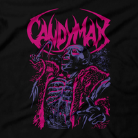 Heavy Metal Tees by Draculabyte l Made from 100% cotton, this unisex t-shirt rocks. Black T-shirt in sizes from small to 6X. Metalheads. Horror, Movie, Film, Scary, Halloween, Evil, Bloody, Killer, Murder, Jason, Freddy, Candyman, Say his name 5 times, Mirror, A Nightmare, Bees, Hook, Stump, Spirit, Michael Myers, Clothes, Shop, Clothing Store
