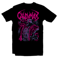 Heavy Metal Tees by Draculabyte l Made from 100% cotton, this unisex t-shirt rocks. Black T-shirt in sizes from small to 6X. Metalheads. Horror, Movie, Film, Scary, Halloween, Evil, Bloody, Killer, Murder, Jason, Freddy, Candyman, Say his name 5 times, Mirror, A Nightmare, Bees, Hook, Stump, Spirit, Michael Myers, Clothes, Shop, Clothing Store