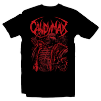 Heavy Metal Tees by Draculabyte l Made from 100% cotton, this unisex t-shirt rocks. Black T-shirt in sizes from small to 6X. Metalheads. Horror, Movie, Film, Scary, Halloween, Evil, Bloody, Killer, Murder, Jason, Freddy, Candyman, Say his name 5 times, Mirror, A Nightmare, Bees, Hook, Stump, Spirit, Michael Myers, Clothes, Shop, Clothing Store