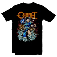 Draculabyte T-shirt - Unisex, Sizes Small to 6x - Metalheads, Playstation 4, PS5, PS3, PS2, PSP, shirt, gift, PS1, Street Fighter 2, Chun-Li, Ken, Ryu, Guile, Cammy, Female, Chinese, E. Honda, Bison Zangief, Blanka, Dhalsim, 2, 3, 4 Graphic Art