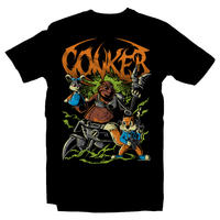 Heavy Metal Tees by Draculabyte l Made from 100% cotton, this unisex t-shirt rocks. Black T-shirt in sizes from small to 6X. Metalheads, Drunk, Drinking, Banjo and Kazooie, N64, Nintendo 64, Platformer, Evil, Art, Clothing, Video Game, Retro Gaming, Conker's Bad Fur Day, Conker, Live and Reloaded, Poppet, Boss, Tediz, Sunflower, The Great Mighty Poo, Cash