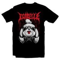 Heavy Metal Tees by Draculabyte l Made from 100% cotton, this unisex t-shirt rocks. Black T-shirt in sizes from small to 6X. Metalheads, SNES, NES, Animal Crossing, Dog, KK Slider, Guitar, Smash Bros, Retro Gamer, Graphic Art, Super Nintendo, Switch, Game Boy, Advance, 3DS, Animal Forest, New Horizons, Tom Nook, Slayer, Doom, Cacodemon