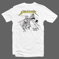 Heavy Metal Tees by Draculabyte l Made from 100% cotton, this unisex t-shirt rocks. Black T-shirt in sizes from small to 6X. Metal, Metal heads, Scary, Spooky, Ghost Band, Daredevil, Comic, Comic Book, Superhero, Man Without Fear, Matthew Michael Murdock, Hell's Kitchen, Elektra, Punisher, Kingpin, Movies, TV Show, Funny, Shirt, Online Shop