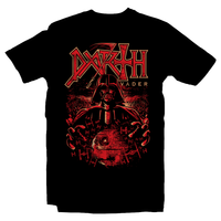 Heavy Metal Tees by Draculabyte l Made from 100% cotton, this unisex t-shirt rocks. Black T-shirt in sizes from small to 6X. Metalheads, Graphic Art, Rock, Movie, Film, Sci-Fi, Yoda, Baby Yoda, Jedi, The Force, Mandalorian, Boba Fett, ROTJ, ANH, Darth Vader, Han Solo, Princess Leia, Sith Lord, Dark Side, Anakin Skywalker, Death, Red, Tie Fighters, The Empire