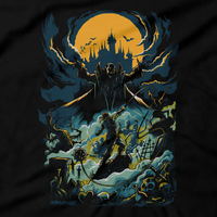 Heavy Metal Tees by Draculabyte l Made from 100% cotton, this unisex t-shirt rocks. Black T-shirt in sizes from small to 6X. Metal, Metal, Metalheads, Gamer, Nes, Nintendo, Pixel, 8-Bit, 1980s, Castlevania, Simon Belmont, Vampire Killer, SOTN, Dracula, Skull, Symphony of the Night, Slayer, Vampire Hunter, Graphic Art, 1986, 1987, Konami