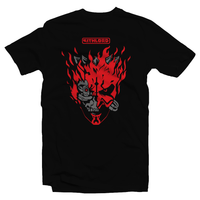Heavy Metal Tees by Draculabyte l Made from 100% cotton, this unisex t-shirt rocks. Unisex Mens and Womens Size Chart. Small to 6X Tee, Shirt, Video game shirt inspired by Metal, Cyberpunk 2077, Metalheads, Sci-Fi, Science Fiction, 80s, Retro Wave, Robot, Machine, Logo, Keanu Reeves, Mashup, Darth Maul, Sith Lord, Star Wars, Darth Vader, Phantom Menace
