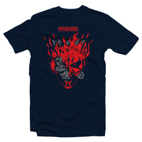 Heavy Metal Tees by Draculabyte l Made from 100% cotton, this unisex t-shirt rocks. Unisex Mens and Womens Size Chart. Small to 6X Tee, Shirt, Video game shirt inspired by Metal, Cyberpunk 2077, Metalheads, Sci-Fi, Science Fiction, 80s, Retro Wave, Robot, Machine, Logo, Keanu Reeves, Mashup, Darth Maul, Sith Lord, Star Wars, Darth Vader, Phantom Menace