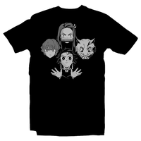 Heavy Metal Tees by Draculabyte l Made from 100% cotton, this unisex t-shirt rocks. Black T-shirt in sizes from small to 6X. Anime, Movie, Film, Animation, Japan, Japanese, Cartoon,  Tanjiro Kamado, Nezuko Kamado, Demons, Zenitsu Agatsuma, Hashibira Inosuke, Horror, Art, Tee, Store, Clothes, Shop, Naruto, Ghost in the Shell, Akira