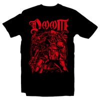 Heavy Metal Tees by Draculabyte l Made from 100% cotton, this unisex t-shirt rocks. Black T-shirt in sizes from small to 6X. Metal, Demon, Hell, Doom, Doomguy, Hellspawn, Art, Clothes, Shirt, Doom Eternal, Nintendo 64, PS4, PC, DOS, 90s, Doom 2, Doom 64, BFG, Pentagram, FPS, John Carmack, Shooter, Rip and Tear, Cacodemon, Cyberdemon, 1993