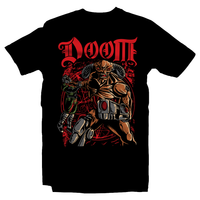 Heavy Metal Tees by Draculabyte l Made from 100% cotton, this unisex t-shirt rocks. Black T-shirt in sizes from small to 6X. Metal, Demon, Hell, Doom, Doomguy, Hellspawn, Art, Clothes, Shirt, Doom Eternal, Nintendo 64, PS4, PC, DOS, 90s, Doom 2, Doom 64, BFG, Pentagram, FPS, John Carmack, Shooter, Rip and Tear, Cacodemon, Cyberdemon, 1993