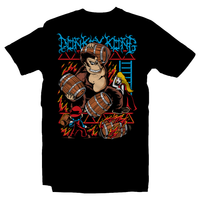 Heavy Metal Tees by Draculabyte l Made from 100% cotton, this unisex t-shirt rocks. Black T-shirt in sizes from small to 6X. Metal, Metal heads, Nes, Nintendo, Pixel, 8-Bit, 1980s, Donkey Kong, DKC, Super Smash Bros, Switch, Clothing, Tee, Super Mario, Arcade, Origional, Classic, Retro Game, King Kong Gamer, Atari, Graphic Art