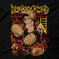 Heavy Metal Tees by Draculabyte l Made from 100% cotton, this unisex t-shirt rocks. Black T-shirt in sizes from small to 6X. Metal, Metal heads, Nes, Nintendo, Pixel, 8-Bit, 1980s, Donkey Kong, DKC, Super Smash Bros, Switch, Clothing, Tee, Super Mario, Arcade, Origional, Classic, Retro Game, King Kong Gamer, Atari, Graphic Art