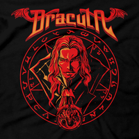 Heavy Metal Tees by Draculabyte l Made from 100% cotton, this unisex t-shirt rocks. Black T-shirt in sizes from small to 6X. Metal, Metalheads, Gamer, Nes, Nintendo, Pixel, 8-Bit, 1980s, Castlevania, Simon Belmont, Vampire Killer, Dracula's Curse, SOTN, Alucard, Skull, Symphony of the Night, Slayer, Vampire Hunter, Graphic Art