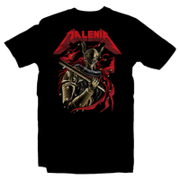 Heavy Metal Tees by Draculabyte l Made from 100% cotton, this unisex t-shirt rocks. Black T-shirt in sizes from small to 6X. Metal from Demon's Souls, Metalheads, Dark Souls, Praise The Sun, Bloodborne, Demon Souls, RPG, Action, PS4, Japanese, PS5, Rock, Art, Elden Ring, Tarnished, Prisoner, Malenia, Blade of Miquella, Boss, Sho