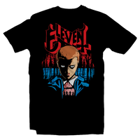 Heavy Metal Tees by Draculabyte l Made from 100% cotton, this unisex t-shirt rocks. Black T-shirt in sizes from small to 6X. Horror, Movie, Film, Scary, Halloween, Evil, Bloody, Killer, Murder, Terror, Monster, Strange, 80s, tv show, Demogorgon, Dream, Sleep, Jason Voorhees, 80s, Shirt, Clothes, Series, Creature, Thing, Online