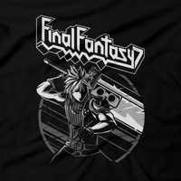 Heavy Metal Tees by Draculabyte l Made from 100% cotton, this unisex t-shirt rocks. Black T-shirt in sizes from small to 6X. Final Fantasy, FF VII, JRPG, Japan, Sephiroth, Videogames, Cloud Strife, Meteor, FF 7, Playstation, Tifa, Shirt, Gamer, PS1, Shop Graphic Art, Best, Vincent, Remake, PS4, PS5, Scorpions, Aerith, Judas Priest