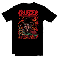 Heavy Metal Tees by Draculabyte l Made from 100% cotton, this unisex t-shirt rocks. Black T-shirt in sizes from small to 6X. Horror, Movie, Film, Scary, Halloween, Evil, Bloody, Killer, Murder, Terror, Monster, Elm Street, A Nightmare on Elm Street, Freddy Krueger, Dream, Sleep, Stay Awake, Jason Voorhees, 80s, Shirt, Clothes