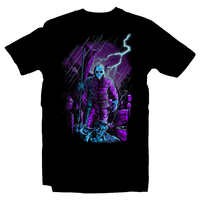 Heavy Metal Tees by Draculabyte l Made from 100% cotton, this unisex t-shirt rocks. Black T-shirt in sizes from small to 6X. Horror, Movie, Film, Scary, Halloween, Evil, Bloody, Killer, Murder, Jason Voorhees, Friday the 13th, Camp Crystal Lake, Jason Lives, Freddy VS Jason, Pamela, Counselor, Slasher, Shirt, Clothes, Store, Online Shop