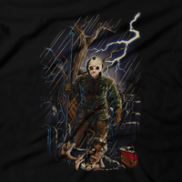 Heavy Metal Tees by Draculabyte l Made from 100% cotton, this unisex t-shirt rocks. Black T-shirt in sizes from small to 6X. Horror, Movie, Film, Scary, Halloween, Evil, Bloody, Killer, Murder, Jason Voorhees, Friday the 13th, Camp Crystal Lake, Jason Lives, Freddy VS Jason, Pamela, Counselor, Slasher, Shirt, Clothes, Store, Online Shop