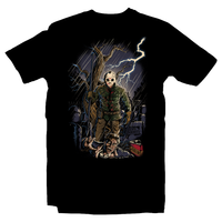 Heavy Metal Tees by Draculabyte l Made from 100% cotton, this unisex t-shirt rocks. Black T-shirt in sizes from small to 6X. Horror, Movie, Film, Scary, Halloween, Evil, Bloody, Killer, Murder, Jason Voorhees, Friday the 13th, Camp Crystal Lake, Jason Lives, Freddy VS Jason, Pamela, Counselor, Slasher, Shirt, Clothes, Store, Online Shop