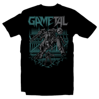 Heavy Metal Tees by Draculabyte l Made from 100% cotton, this unisex t-shirt rocks. Black T-shirt in sizes from small to 6X. GaMetal, Youtube, Video Games, Gamer, Retro Gamer, Retro Gaming, Bard, Guitar, Boo, Super Mario, Kirby, Jonny Atma, Music, Shirt, Clothes