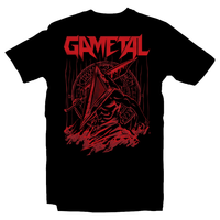 Heavy Metal Tees by Draculabyte l Made from 100% cotton, this unisex t-shirt rocks. Black T-shirt in sizes from small to 6X. GaMetal, Youtube, Video Games, Gamer, Retro Gamer, Retro Gaming, Bard, Guitar, Boo, Super Mario, Kirby, Jonny Atma, Music, Shirt, Clothes
