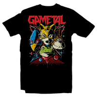Heavy Metal Tees by Draculabyte l Made from 100% cotton, this unisex t-shirt rocks. Black T-shirt in sizes from small to 6X. GaMetal, Youtube, Video Games, Gamer, Retro Gamer, Retro Gaming, Bard, Guitar, Boo, Super Mario, Kirby, Jonny Atma, Music, Shirt, Clothes