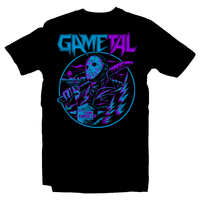 Heavy Metal Tees by Draculabyte l Made from 100% cotton, this unisex t-shirt rocks. Black T-shirt in sizes from small to 6X. GaMetal, Youtube, Video Games, Gamer, Retro Gamer, Retro Gaming, Bard, Guitar, Boo, Super Mario, Kirby, Jonny Atma, Music, Shirt, Clothes