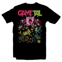 Heavy Metal Tees by Draculabyte l Made from 100% cotton, this unisex t-shirt rocks. Black T-shirt in sizes from small to 6X. GaMetal, Youtube, Video Games, Gamer, Retro Gamer, Retro Gaming, Bard, Guitar, Boo, Super Mario, Kirby, Jonny Atma, Music, Shirt, Clothes