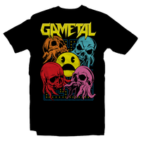 Heavy Metal Tees by Draculabyte l Made from 100% cotton, this unisex t-shirt rocks. Black T-shirt in sizes from small to 6X. GaMetal, Youtube, Video Games, Gamer, Retro Gamer, Retro Gaming, Bard, Guitar, Boo, Super Mario, Kirby, Jonny Atma, Music, Shirt, Clothes