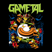 Heavy Metal Tees by Draculabyte l Made from 100% cotton, this unisex t-shirt rocks. Black T-shirt in sizes from small to 6X. GaMetal, Youtube, Video Games, Gamer, Retro Gamer, Retro Gaming, Bard, Guitar, Boo, Super Mario, Kirby, Jonny Atma, Music, Shirt, Clothes