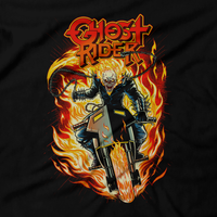 Heavy Metal Tees by Draculabyte l Made from 100% cotton, this unisex t-shirt rocks. Black T-shirt in sizes from small to 6X. Respect, Shirt, Vigilante, Punish, Skull, Superhero, Comic Book, Marvel, Movie, Justice, Spider-Man, Johnny Blaze, Ghost Rider, Stuntman, Fire, Hell Rider, Danny Ketch, Thanos, Frank Castle, Motorcycle, Mephisto, Shop, Online, Store