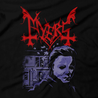 Heavy Metal Tees by Draculabyte l Made from 100% cotton, this unisex t-shirt rocks. Black T-shirt in sizes from small to 6X. Horror, Movie, Film, Scary, Halloween, Evil, Bloody, Killer, Murder, Terror, Halloween, Michael Myers, Boogey Man, 1978, Laurie, Loomis, Candy, October, Knife, Haddonfield, The Shape, Death Shirt, Clothes