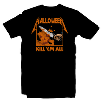 Heavy Metal Tees by Draculabyte l Made from 100% cotton, this unisex t-shirt rocks. Black T-shirt in sizes from small to 6X. Horror, Movie, Film, Scary, Halloween, Evil, Bloody, Killer, Murder, Terror, Halloween, Michael Myers, Boogey Man, 1978, Laurie, Loomis, Candy, October, Knife, Haddonfield, The Shape, Death Shirt, Clothes