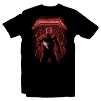 Heavy Metal Tees by Draculabyte l Made from 100% cotton, this unisex t-shirt rocks. Black T-shirt in sizes from small to 6X. Horror, Movie, Film, Scary, Halloween, Evil, Bloody, Killer, Murder, Terror, Halloween, Michael Myers, Boogey Man, 1978, Laurie, Loomis, Candy, October, Knife, Haddonfield, The Shape, Death Shirt, Clothes
