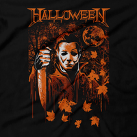 Heavy Metal Tees by Draculabyte l Made from 100% cotton, this unisex t-shirt rocks. Black T-shirt in sizes from small to 6X. Horror, Movie, Film, Scary, Halloween, Evil, Bloody, Killer, Murder, Terror, Halloween, Michael Myers, Boogey Man, 1978, Laurie, Loomis, Candy, October, Knife, Haddonfield, The Shape, Death Shirt, Clothes