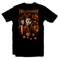 Heavy Metal Tees by Draculabyte l Made from 100% cotton, this unisex t-shirt rocks. Black T-shirt in sizes from small to 6X. Horror, Movie, Film, Scary, Halloween, Evil, Bloody, Killer, Murder, Terror, Halloween, Michael Myers, Boogey Man, 1978, Laurie, Loomis, Candy, October, Knife, Haddonfield, The Shape, Death Shirt, Clothes