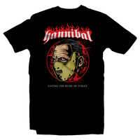 Heavy Metal Tees by Draculabyte l Made from 100% cotton, this unisex t-shirt rocks. Black T-shirt in sizes from small to 6X. Metalheads. Horror, Movie, Film, Scary, Halloween, Evil, Bloody, Killer, Murder, Hannibal Lecter, Cannibal, Eat, Serial Killer, Red Dragon, The Silence of the Lambs, clarice starling, Freddy, Clothes, Shop, Clothing Store