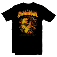 Heavy Metal Tees by Draculabyte l Made from 100% cotton, this unisex t-shirt rocks. Black T-shirt in sizes from small to 6X. Metalheads. Horror, Movie, Film, Scary, Halloween, Evil, Bloody, Killer, Murder, Hannibal Lecter, Cannibal, Eat, Serial Killer, Red Dragon, The Silence of the Lambs, clarice starling, Freddy, Clothes, Shop, Clothing Store