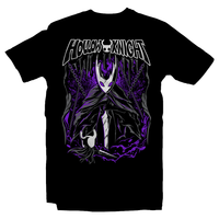 Heavy Metal Tees by Draculabyte l Made from 100% cotton, this unisex t-shirt rocks. Black T-shirt in sizes from small to 6X. Metalheads - Gamer, Bugs, Beetle, Hollow Knight, Failed Champion, False Knight, Maggot, Insects, Adventure, Metroidvania, Team Cherry, Vessel, Ghost, Nameless, Mask Shards, Hallownest, Dream Nail, Radiance, Hornet, The Grimm Troupe
