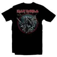 Heavy Metal Tees by Draculabyte l Made from 100% cotton, this unisex t-shirt rocks. Black T-shirt in sizes from small to 6X. Graphic Art, Rock, Movie, Film, Sci-Fi, Yoda, Baby Yoda, Bounty Hunter, TV Show, Mandalorian, Warrior, Boba Fett, Darth Vader, Princess Leia, Blaster, This is the way, Season 2, Music, The Child, Best, Iron Maiden, Mando
